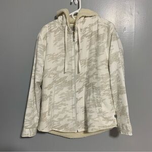 Ocean&Coast Jacket WomenWinter White Full Zip Sweatshirt Long Sleeve‎ Size L